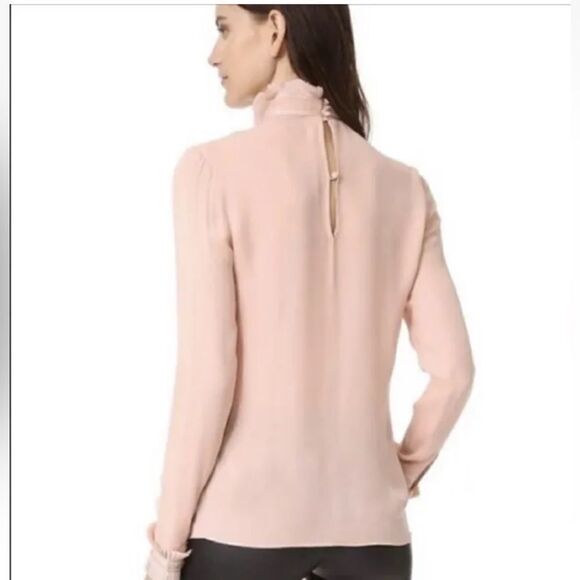 NWT NICHOLAS Blush Fine Pleat Blouse - Picture 3 of 15